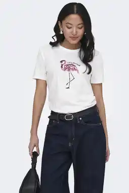 Wehkamp ONLY T-shirt wit aanbieding