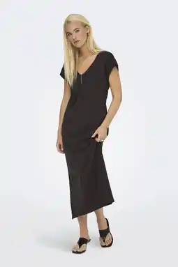 Wehkamp ONLY zomerjurk donkerbruin aanbieding