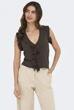 Wehkamp ONLY top bruin aanbieding