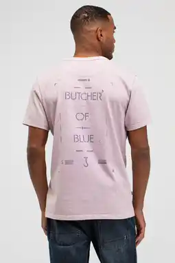Wehkamp Butcher of Blue regular T-shirt met backprint lila aanbieding