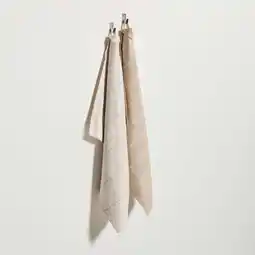 Wehkamp NOUS Living thee/keukendoek zand (2-in-1) (set van 2) aanbieding