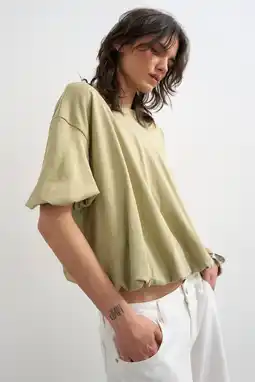 Wehkamp TOPSHOP regular fit top - lichtgroen aanbieding