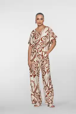 Wehkamp Geisha highwaist broek bruin aanbieding