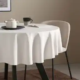 Wehkamp NOUS Living tafelkleed rond off-white (Ø160 cm) aanbieding