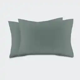 Wehkamp NOUS Living basis kussensloop - donkergroen (60x70 cm) (set van 2) aanbieding