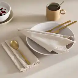 Wehkamp NOUS Living servet zand (45x45 cm) (set van 2) aanbieding