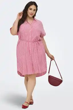 Wehkamp ONLY CARMAKOMA gestreepte zomerjurk aanbieding