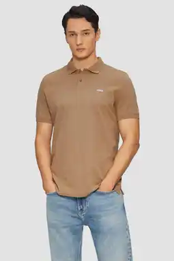 Wehkamp s.Oliver regular polo lichtbruin aanbieding