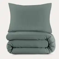 Wehkamp NOUS Kids basis dekbedovertrek - donkergroen (140x220 cm) aanbieding