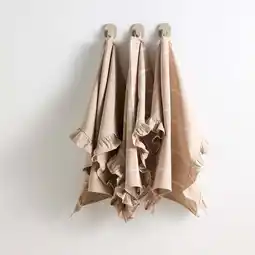 Wehkamp NOUS Living theedoek ruffle (50x70 cm) (set van 3) aanbieding
