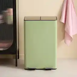 Wehkamp NOUS Living prullenbak - afvalscheiding - (30L + 30L + 3L) - groen aanbieding