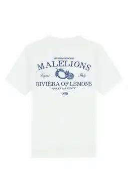 Wehkamp Malelions regular T-shirt met backprint wit aanbieding
