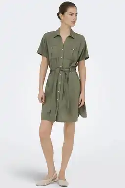 Wehkamp ONLY korte jurk kaki aanbieding