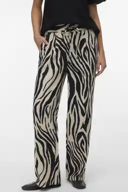 Wehkamp VERO MODA regularwaist casual broek met linnen aanbieding