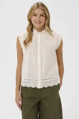 Wehkamp Saint Tropez blouse broderie ecru aanbieding