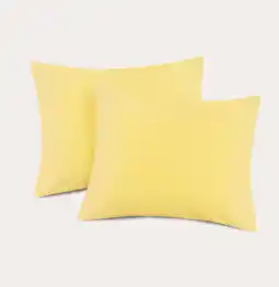 Wehkamp NOUS Living basis kussensloop geel - (60x70 cm) (set van 2) aanbieding