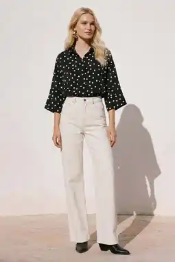 Wehkamp VERO MODA blouse met stippen zwart aanbieding