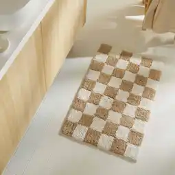 Wehkamp NOUS Living badmat Check rechthoek (80x50 cm) aanbieding
