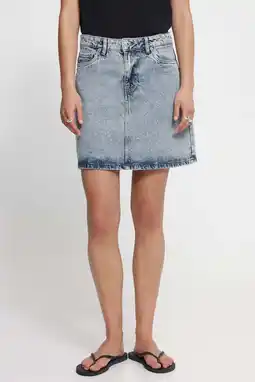 Wehkamp ICHI spijkerrok medium blue denim aanbieding