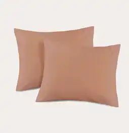 Wehkamp NOUS Living basis kussensloop - mocha mousse (60x70 cm) (set van 2) aanbieding