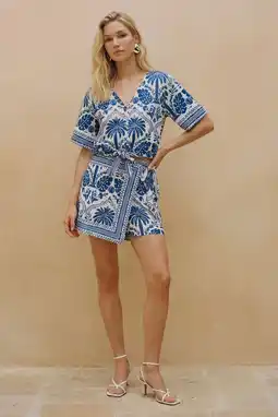 Wehkamp VERO MODA blousetop blauw aanbieding