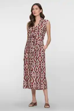Wehkamp Geisha blousejurk donkerrood aanbieding