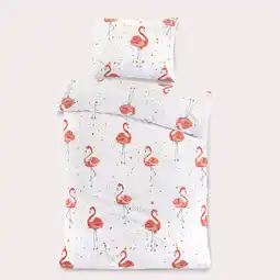 Wehkamp NOUS Kids katoenen dekbedovertrek 1-persoons roze (140x200 cm) aanbieding