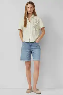 Wehkamp s.Oliver highwaist regular fit jeans light blue denim aanbieding