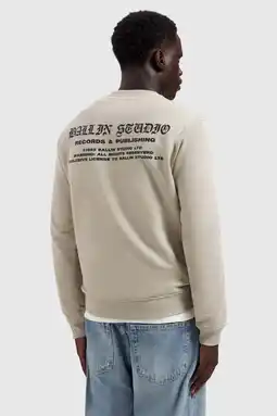 Wehkamp Ballin sweater met backprint beige aanbieding