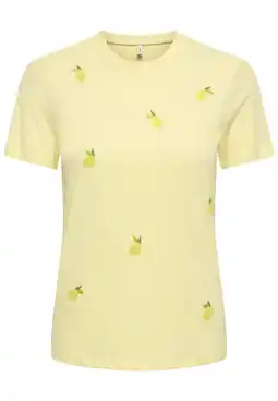 Wehkamp ONLY CARMAKOMA T-shirt geel aanbieding