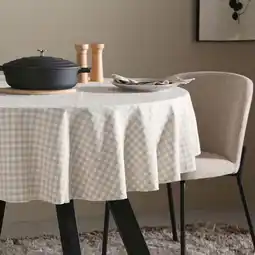 Wehkamp NOUS Living tafelkleed rond zand (Ø160 cm) aanbieding