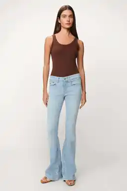 Wehkamp Lois Beverly 21 low flared jeans - lichtblauw aanbieding