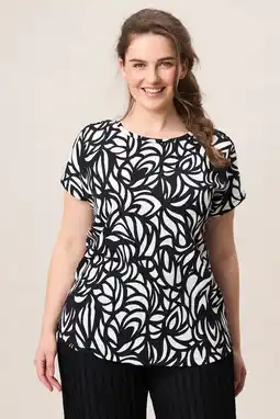 Wehkamp Miss Etam Plus top crochet zwart aanbieding