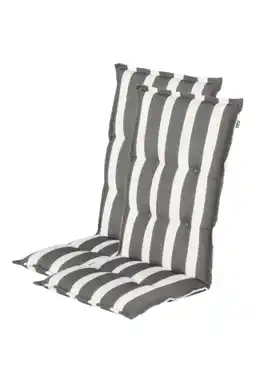 Wehkamp Hartman tuinkussen hoge rug Roma - Grey (123x50x8 cm) (set van 2) aanbieding