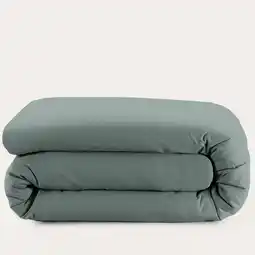 Wehkamp NOUS Kids katoenen dekbedovertrek ledikant donkergroen (100x135 cm) aanbieding