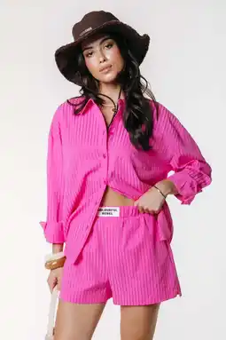 Wehkamp Colourful Rebel gestreepte blouse roze aanbieding