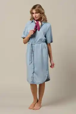 Wehkamp Co Woman blousejurk lichtblauw aanbieding