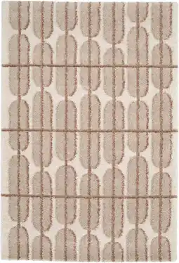 Wehkamp NOUS Living vloerkleed crème/zand/oudroze (230x160 cm) aanbieding