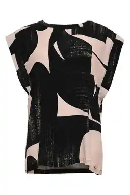 Wehkamp Maicazz & Zizo blousetop met grafisch - zwart aanbieding