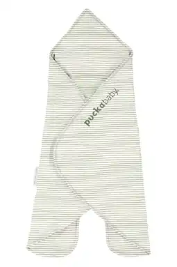 Wehkamp Puckababy Newborn The Gogo wikkeldeken 0-7 mnd Ecru/groen aanbieding