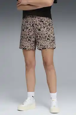 Wehkamp Puma short dierenprint beige aanbieding