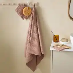 Wehkamp NOUS Living handdoek oudroze (100x50 cm) aanbieding