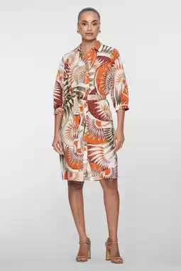 Wehkamp Geisha blousejurk oranje aanbieding