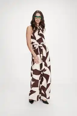 Wehkamp Grace & Mila jumpsuit bruin aanbieding
