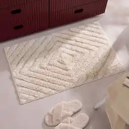 Wehkamp NOUS Living badmat rechthoek ecru (80x50 cm) aanbieding