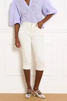 Wehkamp LOLALIZA skinny regularwaist capri ecru aanbieding