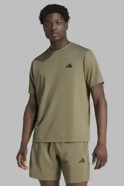 Wehkamp adidas Performance sportshirt Workout Essentials olijfgroen aanbieding