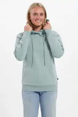 Wehkamp Kjelvik fleece hoodie Daphne lichtblauw aanbieding