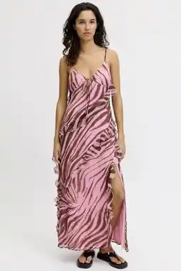Wehkamp JJXX maxi jurk met zebraprint roze aanbieding