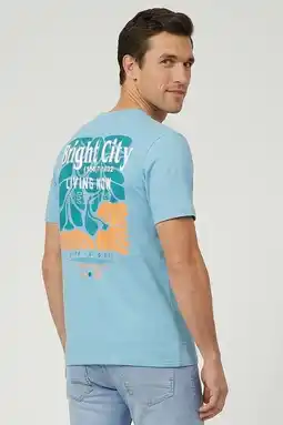 Wehkamp Cars regular T-shirt met backprint blauw aanbieding